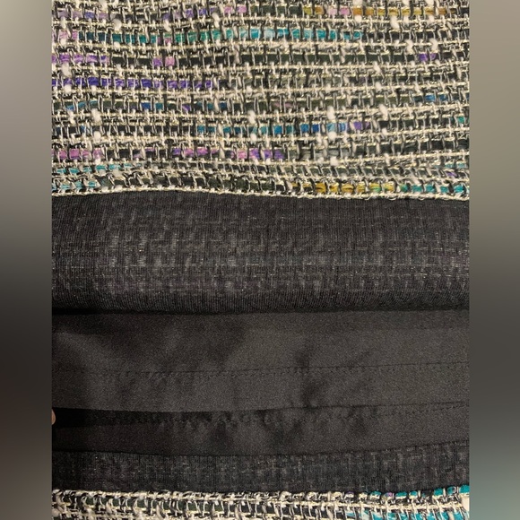 NWT Ann Taylor LOFT Metallic Threads Pencil Skirt Size 14 Two Front Pockets NWT - Picture 9 of 10